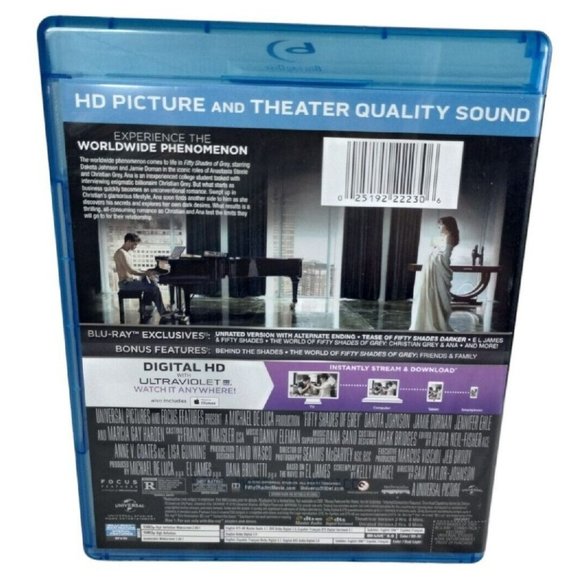 Fifty Shades of Grey Bluray DVD Combo Unrated Version Alternate Ending Preview - Picture 3 of 4
